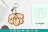 Flower Keychain SVG Bundle