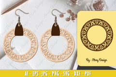 Mandala Earrings SVG Bundle 1 - CraftNest - Digital Crafting and Art
