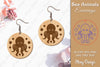 Sea Animals Earrings Laser Cut SVG Bundle