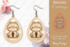 Frog Animal Earrings Lasercut SVG Bundle