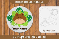 Baby Name Sign SVG Laser Cut Bundle 15 - CraftNest - Digital Crafting and Art
