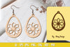 Flower Earring Laser Cut SVG Bundle