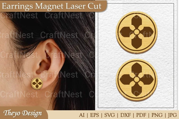 Earrings Magnet from Earrings Magnet SVG