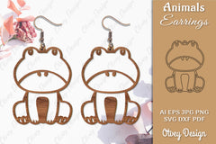 Animal Earrings SVG Bundle 15 - CraftNest - Digital Crafting and Art