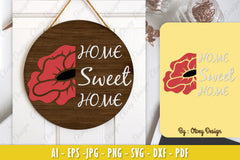 Poppy Flower Welcome Sign SVG Bundle 4 - CraftNest - Digital Crafting and Art