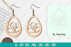 Flower Earring SVG Bundle 24 - CraftNest - Digital Crafting and Art