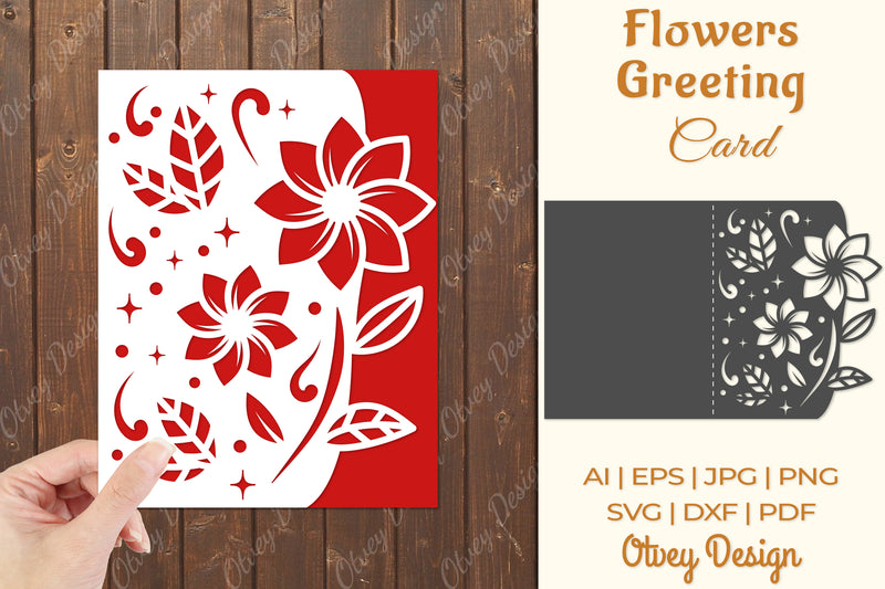 Flowers Card Cover Paper Cut SVG Bundle 10 - CraftNest - Digital Crafting and Art