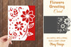 Flowers Card Cover Paper Cut SVG Bundle