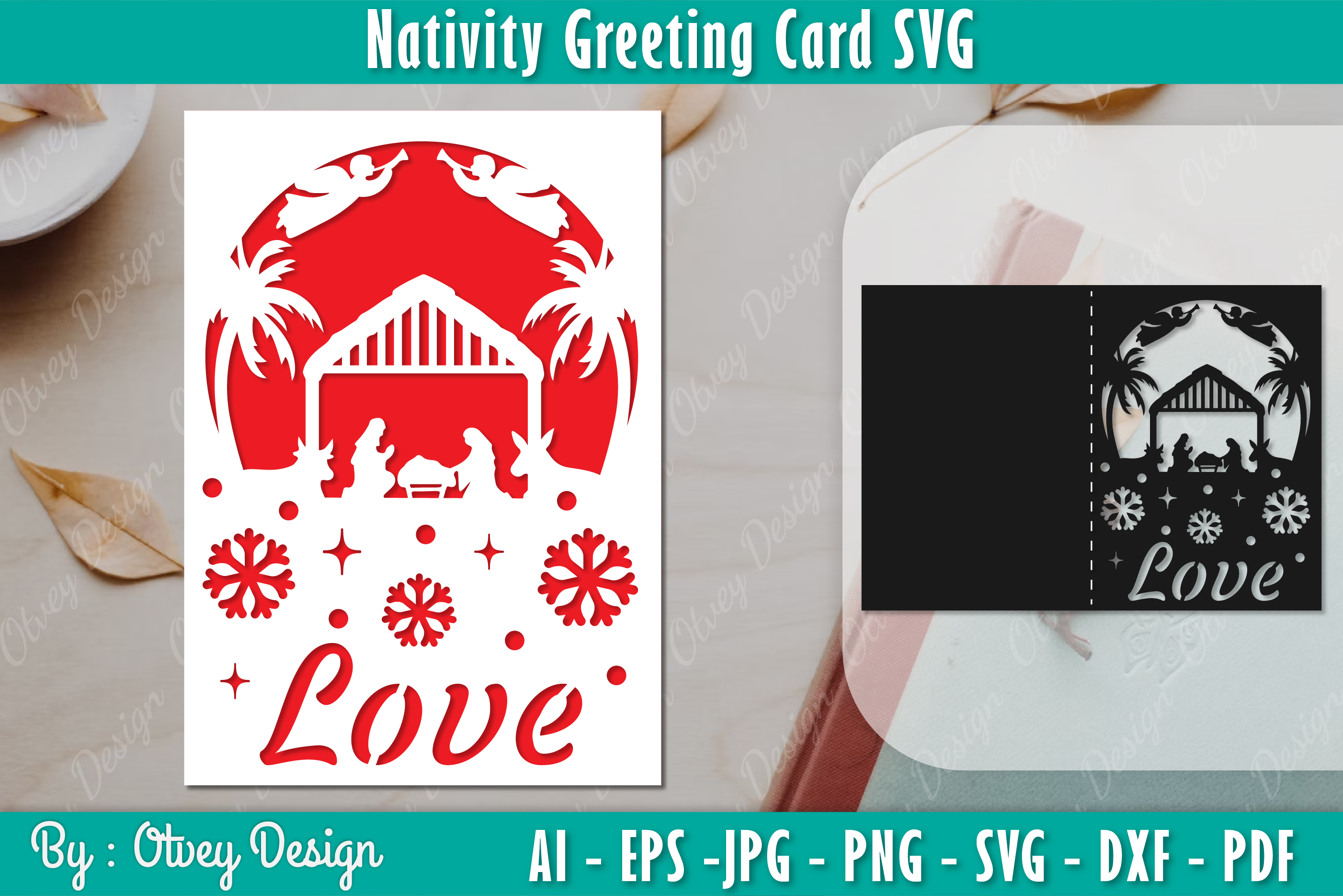 Nativiti Greeting Card SVG Bundle 12 - CraftNest - Digital Crafting and Art