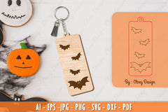 Halloween Keychain Laser Cut SVG Bundle 22 - CraftNest - Digital Crafting and Art