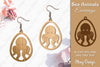 Sea Animals Earrings Laser Cut SVG Bundle