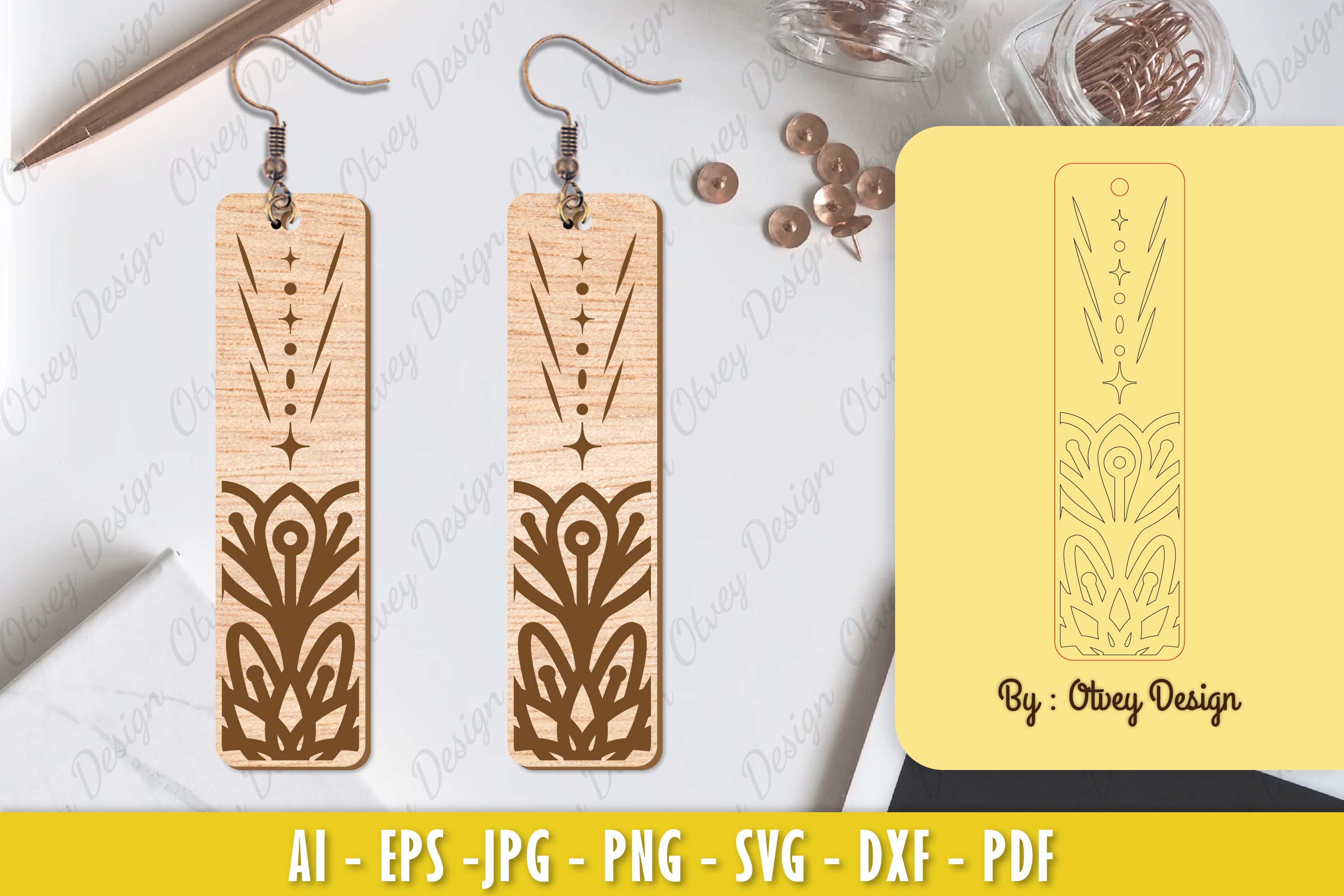 Earrings Mandala SVG Bundle 27 - CraftNest - Digital Crafting and Art