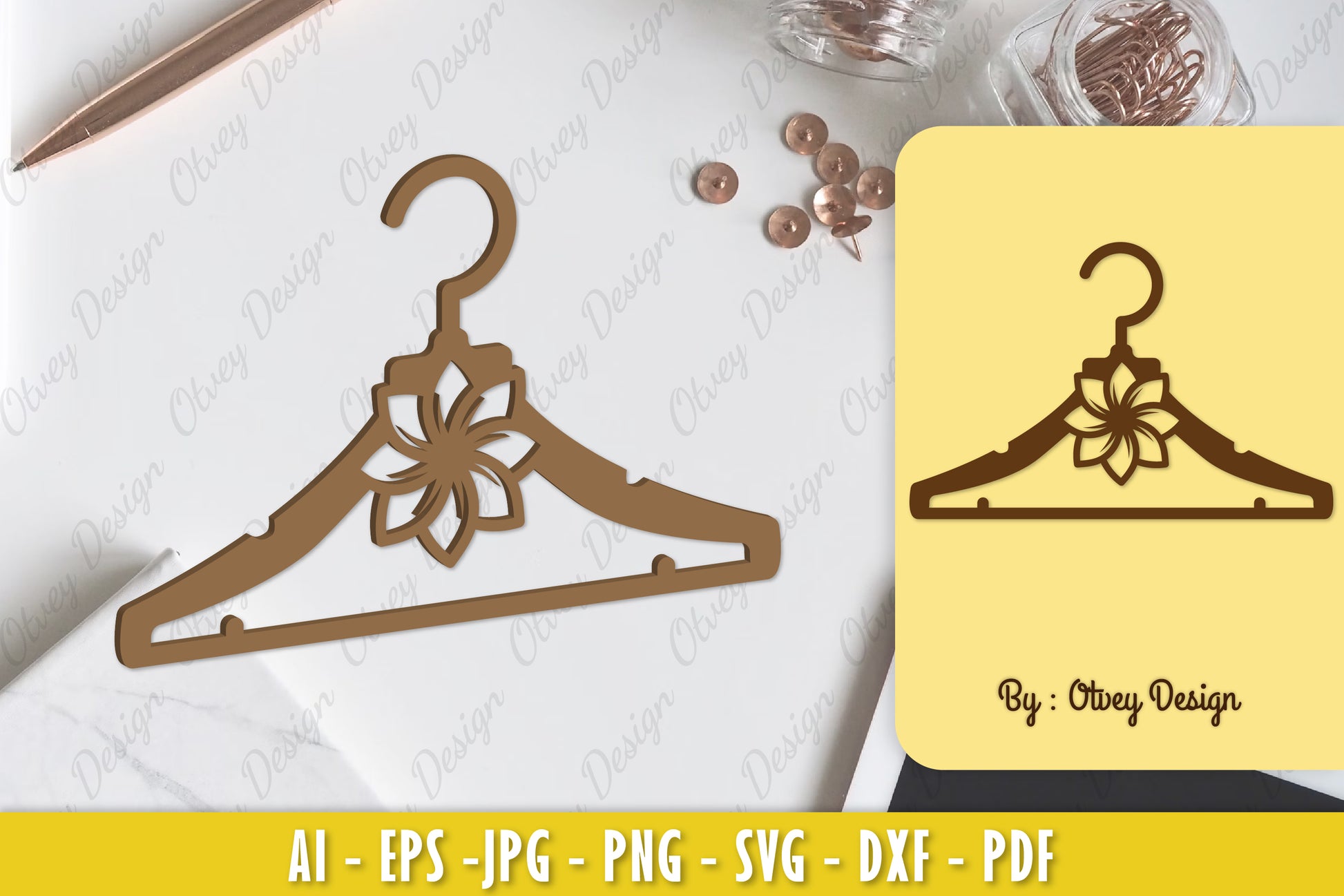 Flower Hanger Laser Cut SVG Bundle 2 - CraftNest - Digital Crafting and Art