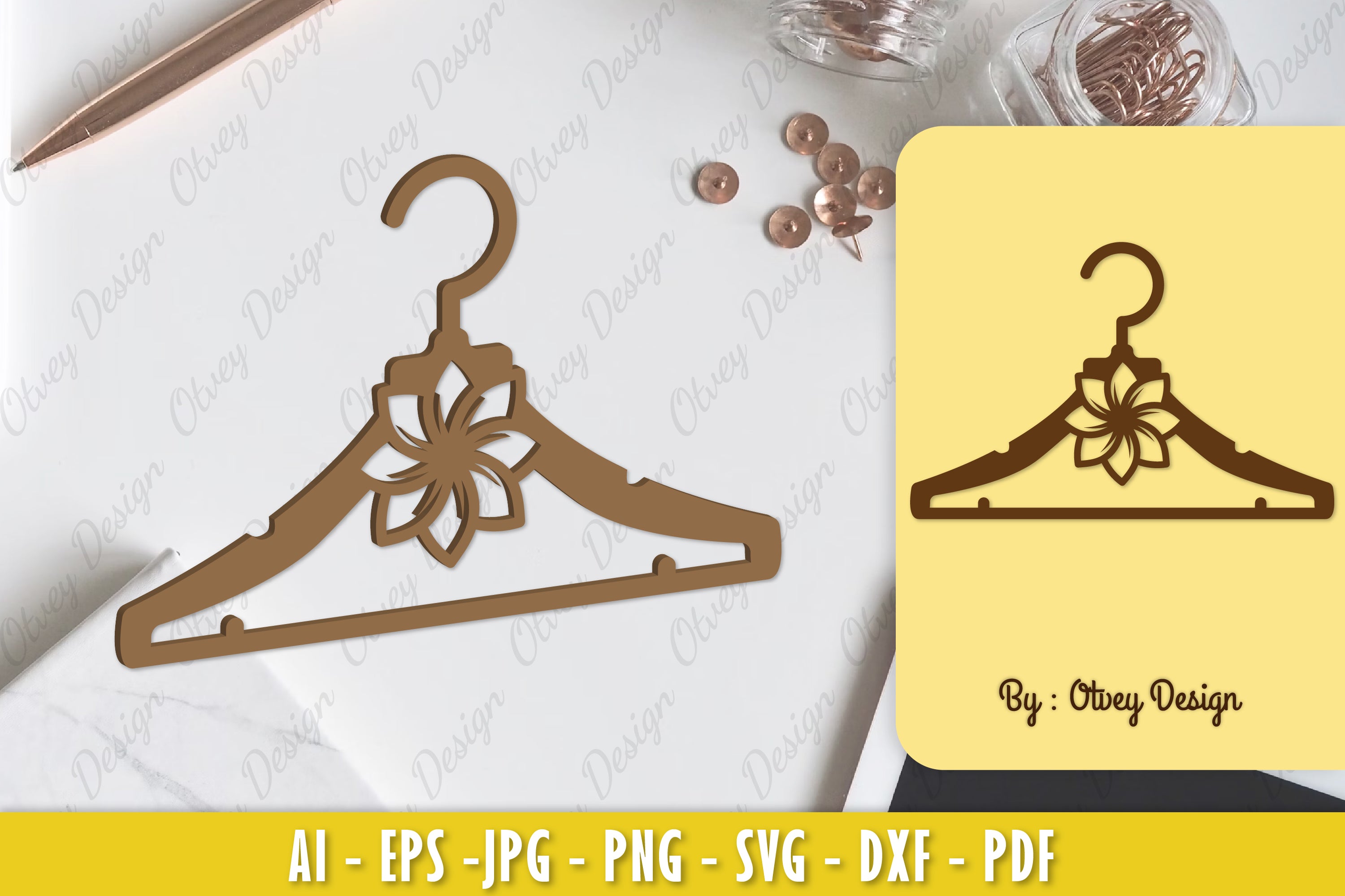 Flower Hanger Laser Cut SVG Bundle 2 - CraftNest - Digital Crafting and Art