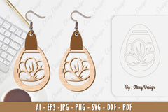 Flower Earring SVG Bundle 72 - CraftNest - Digital Crafting and Art