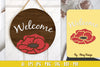 Poppy Flower Welcome Sign SVG Bundle