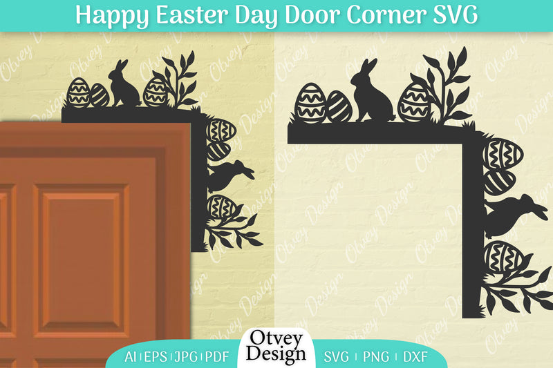 Easter Door Corner SVG Bundle 24 - CraftNest - Digital Crafting and Art
