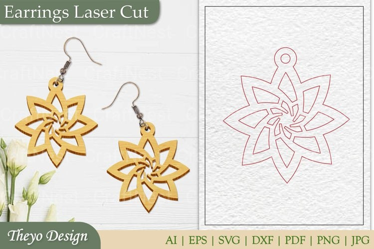 Laser Cut Earrings SVG Bundle