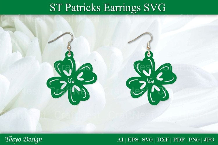 St Patrick's Day Earrings SVG Bundle