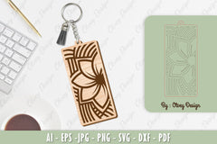 Flower Keychain Laser Cut SVG Bundle 10 - CraftNest - Digital Crafting and Art