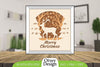 Merry Christmas Deer 3D Shadow Box Papercut SVG Bundle