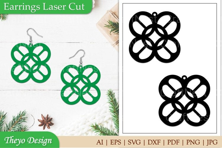 Earrings Laser Cut SVG Bundle