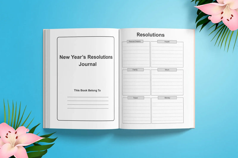 New Year Resolutions Planner - CraftNest - Digital Crafting and Art