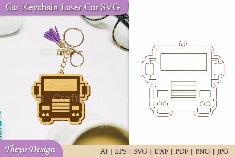 Car Key Chain SVG Bundle