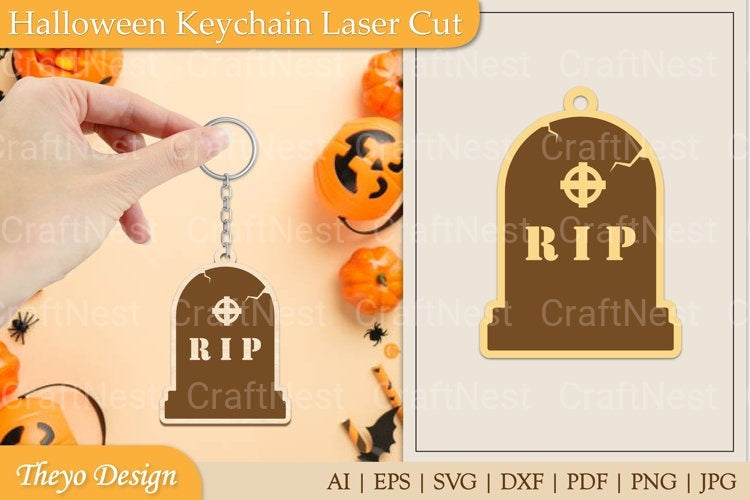 Halloween Keychain SVG Bundle