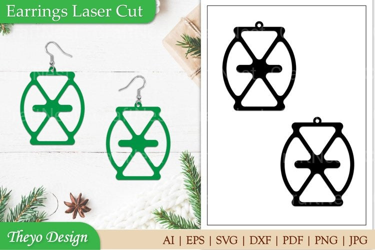 Earrings Laser Cut SVG Bundle