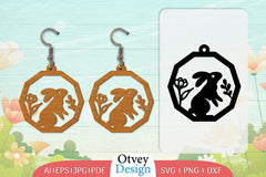 Earring Rabbit Lasercut SVG Bundle 88 - CraftNest - Digital Crafting and Art
