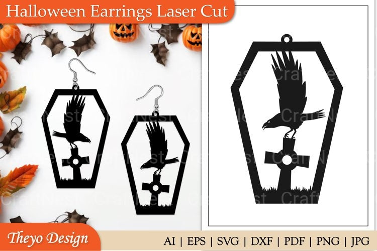 Halloween Earrings SVG Bundle