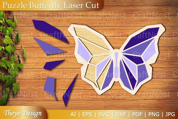 Puzzle Butterfly SVG Bundle