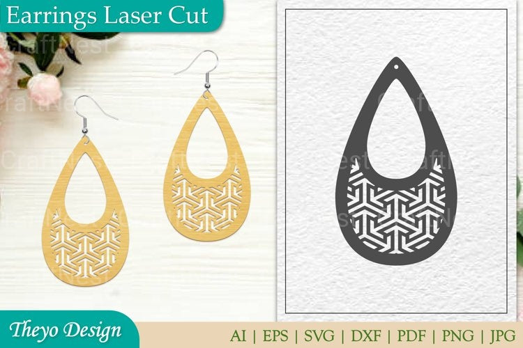 Earrings Laser Cut SVG Bundle