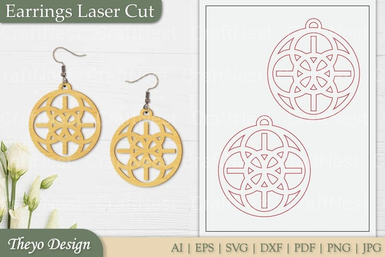 Laser Cut Earrings SVG Bundle