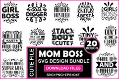Mom Boos SVG Bundle - CraftNest - Digital Crafting and Art