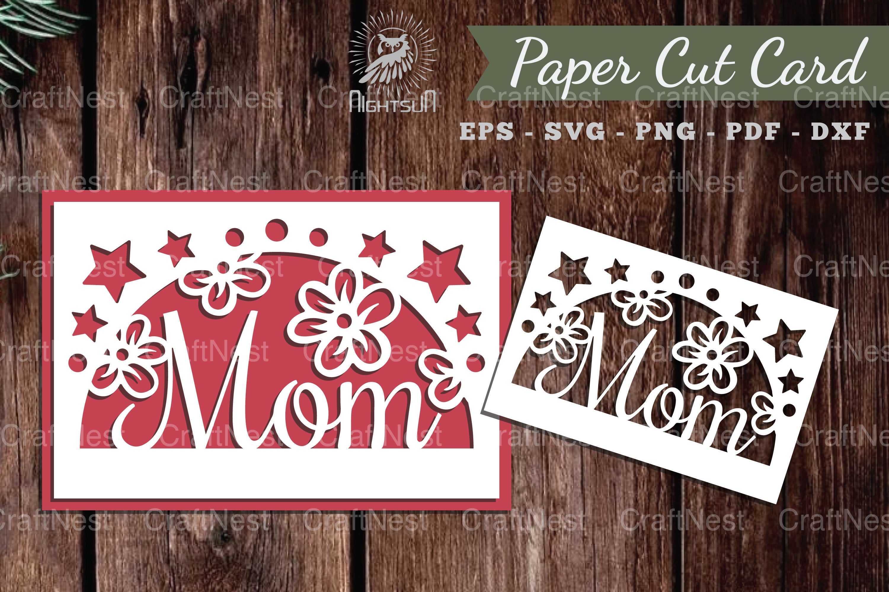 Mom Papercut Card SVG Bundle - CraftNest - Digital Crafting and Art
