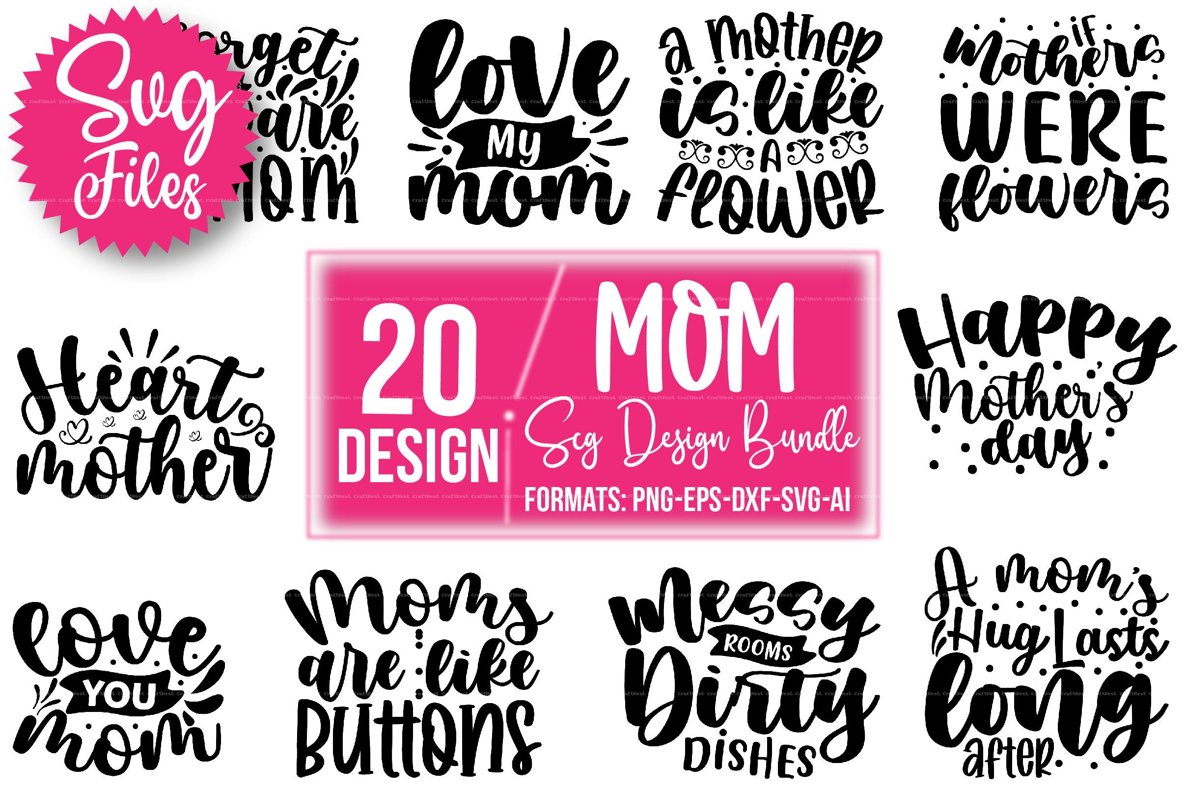 Mother's Day SVG Bundle  111