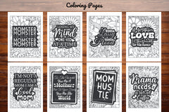 Funny Mom Quotes Coloring Book - CraftNest - Digital Crafting and Art