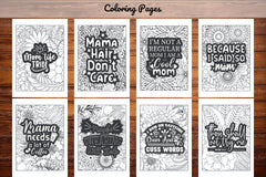 Funny Mom Quotes Coloring Book - CraftNest - Digital Crafting and Art