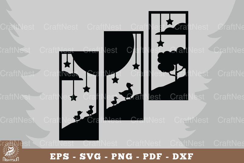 Mom and Baby Duck Home Decor Clipart Bundle - CraftNest - Digital Crafting and Art