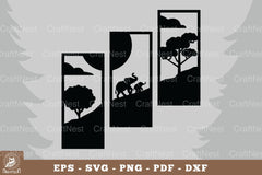 Mom and Baby Elephant Home Decor Clipart Bundle - CraftNest - Digital Crafting and Art