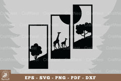 Mom and Baby Giraffe Home Decor Clipart Bundle - CraftNest - Digital Crafting and Art