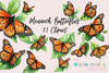 Monarch Butterfly Clipart Bundle