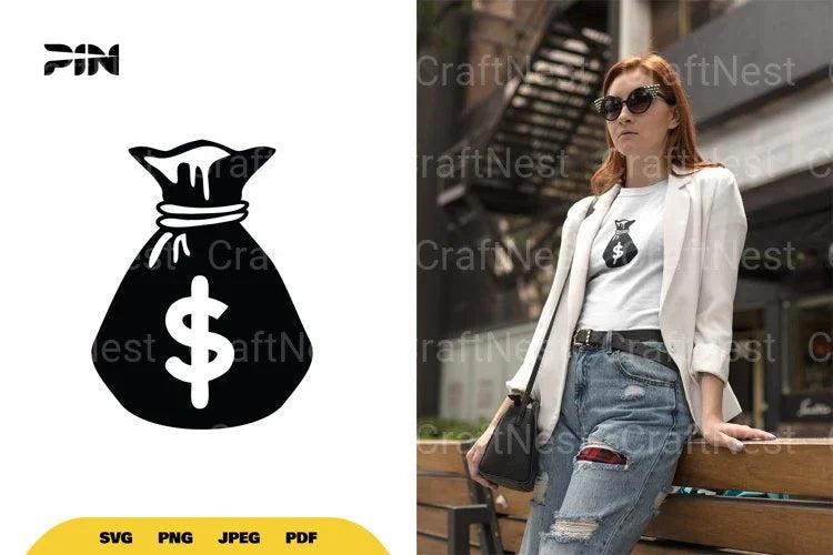 Money Bag SVG Bundle - CraftNest - Digital Crafting and Art