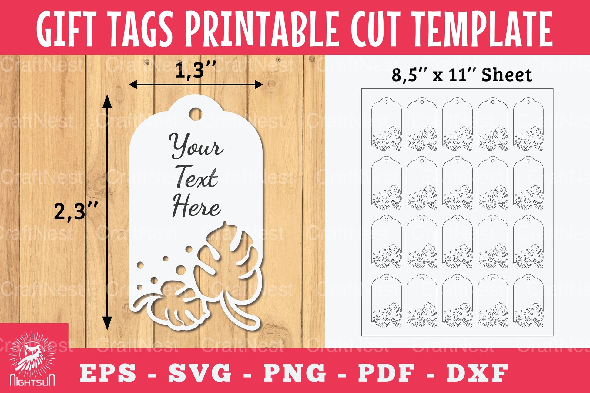 Monster Gift Tags Printable Bundle - CraftNest - Digital Crafting and Art