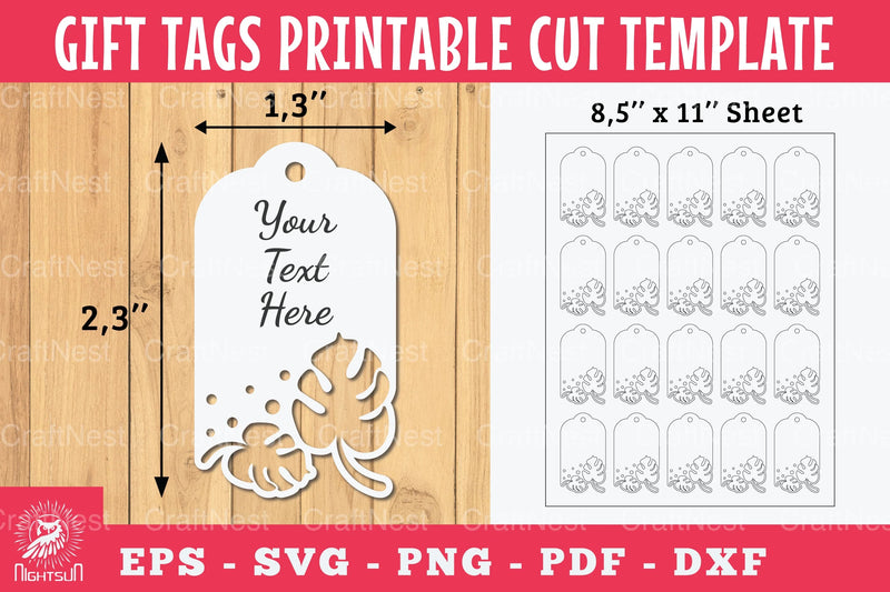Monster Gift Tags Printable Bundle - CraftNest - Digital Crafting and Art