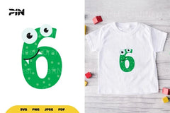 Monster Number Six SVG Bundle - CraftNest - Digital Crafting and Art