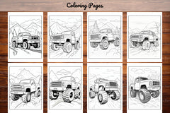 120 Monster Truck Coloring Pages - CraftNest - Digital Crafting and Art