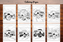 120 Monster Truck Coloring Pages - CraftNest - Digital Crafting and Art